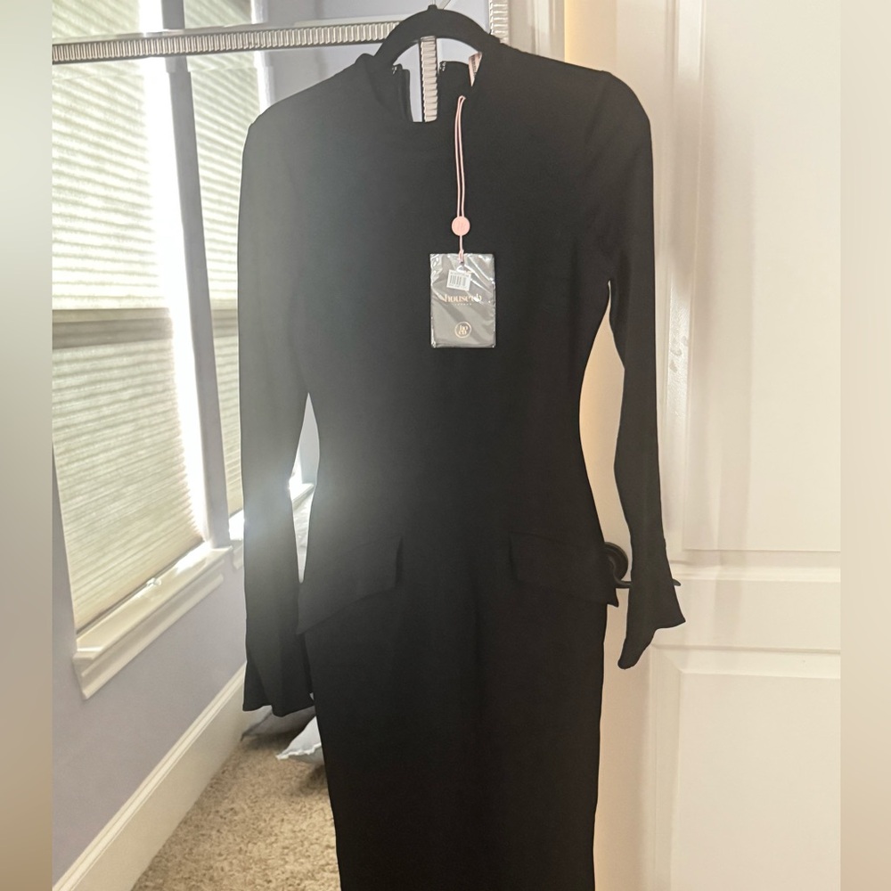 House of CB Black Long Sleeve Dress